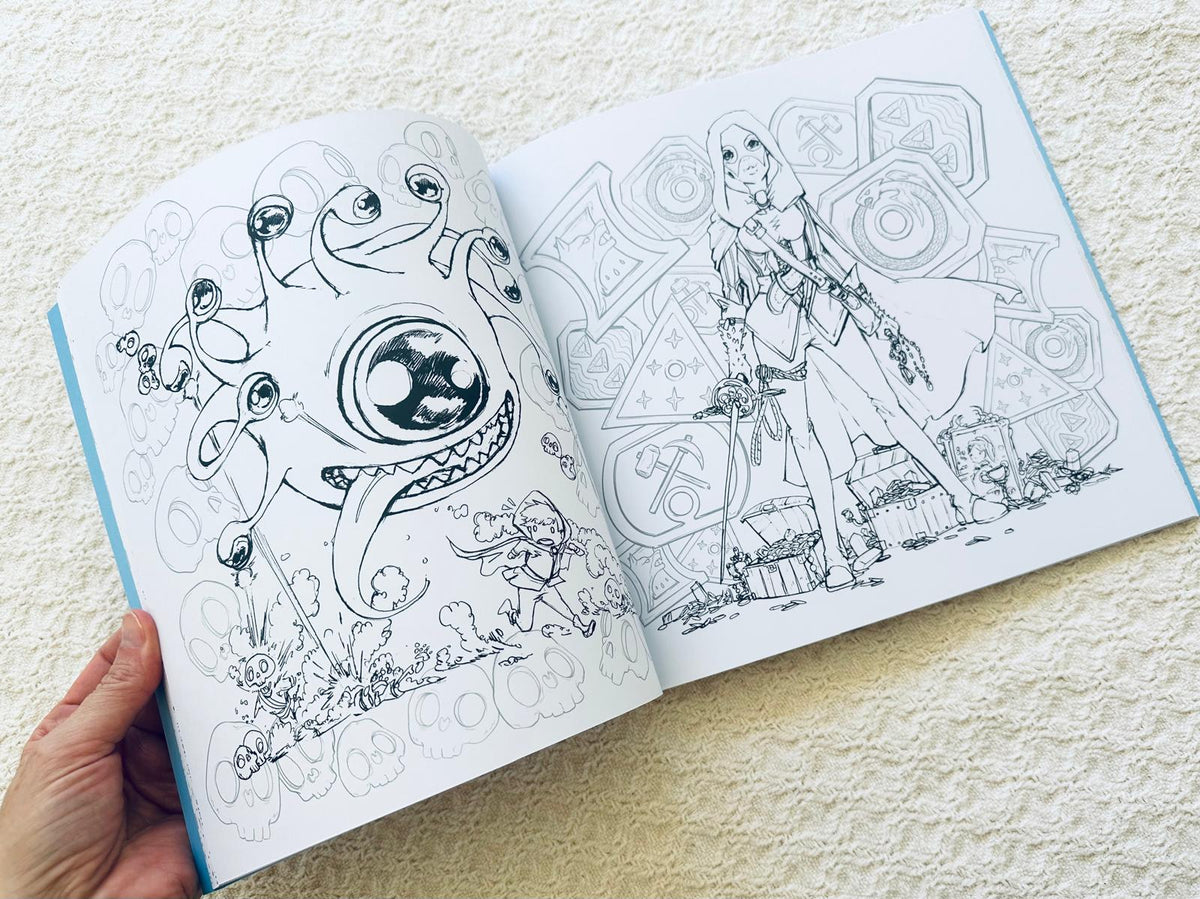 Dungeons & Dragons Pop Manga Coloring Book