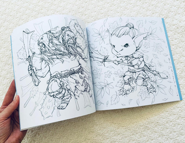 Dungeons & Dragons Pop Manga Coloring Book