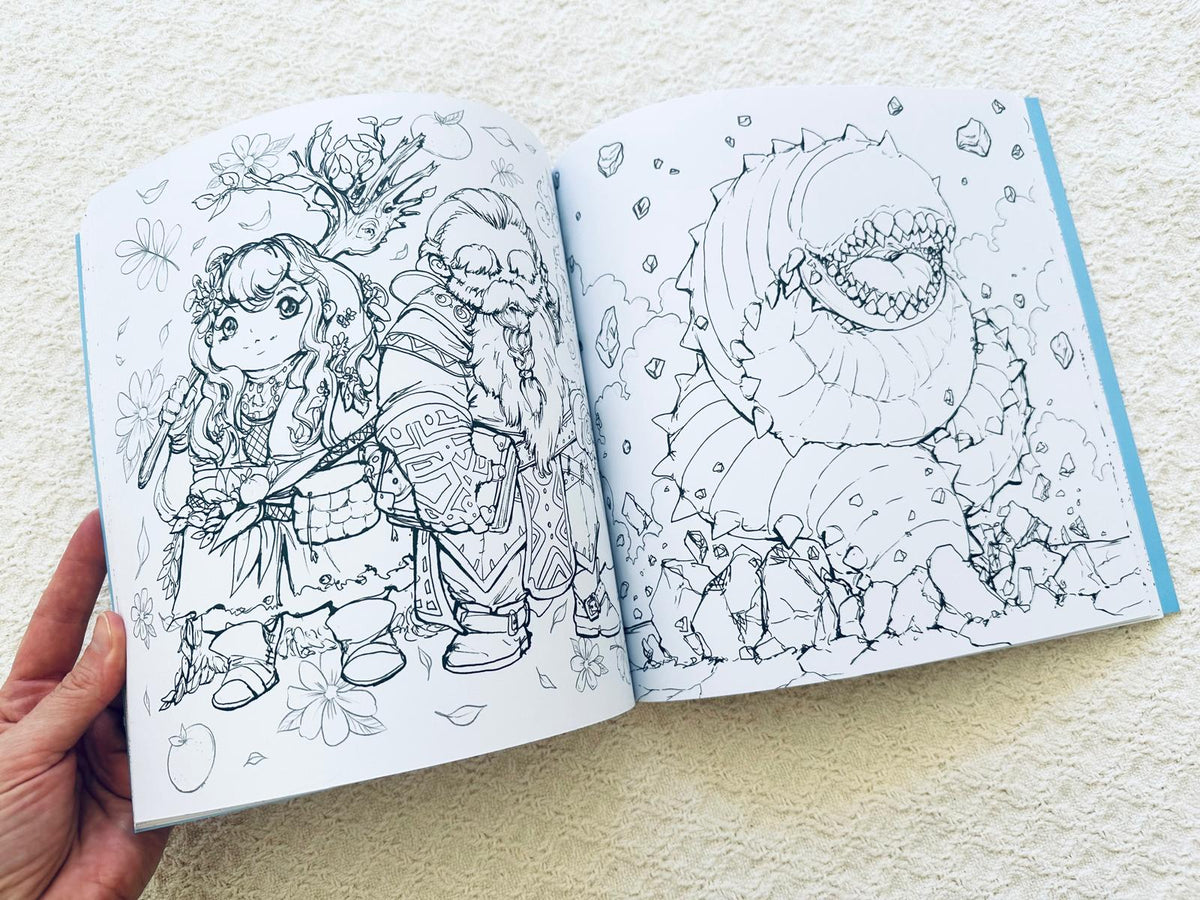 Dungeons & Dragons Pop Manga Coloring Book