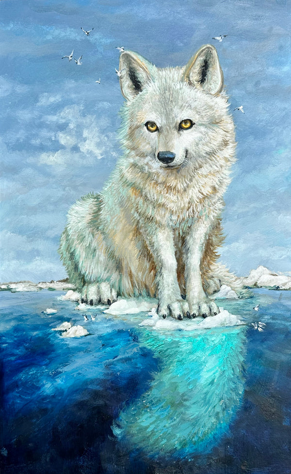 The Okamoroq – Original Wolf Painting