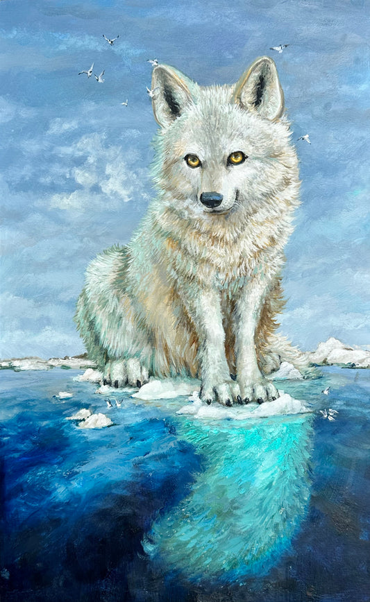 The Okamoroq – Original Wolf Painting