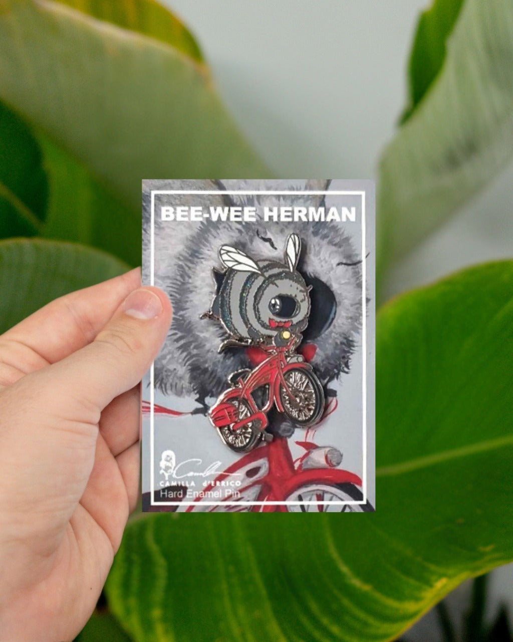 Bee-wee Herman Enamel Pin