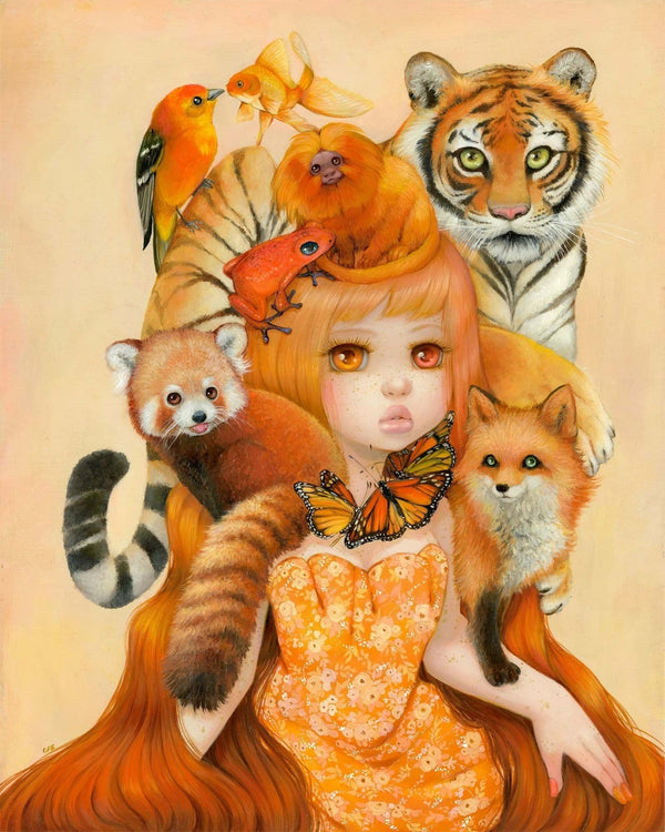 Donna - Donna Aurantiaco, Orange Art Print, Color Wheel Collection