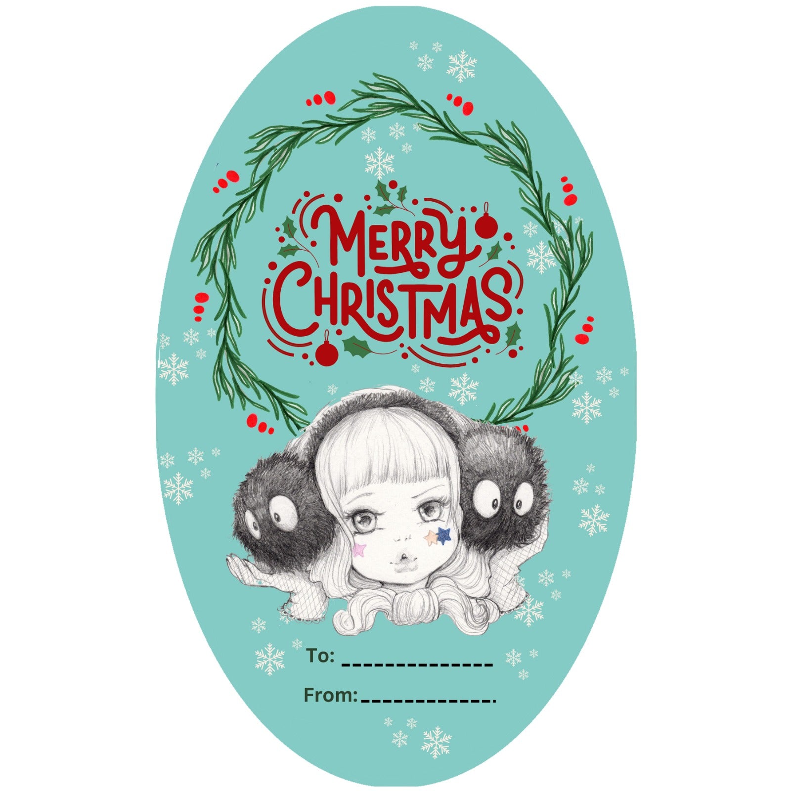 Christmas Gift Label Sticker Sheets – Holiday “To/From” Tags (Small or Large Sizes)