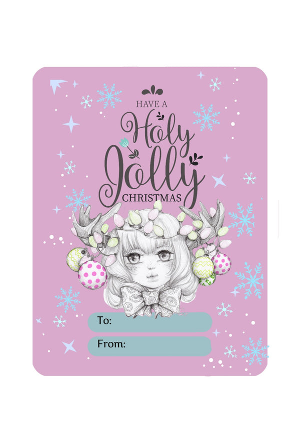 Christmas Gift Label Sticker Sheets – Holiday “To/From” Tags (Small or Large Sizes)