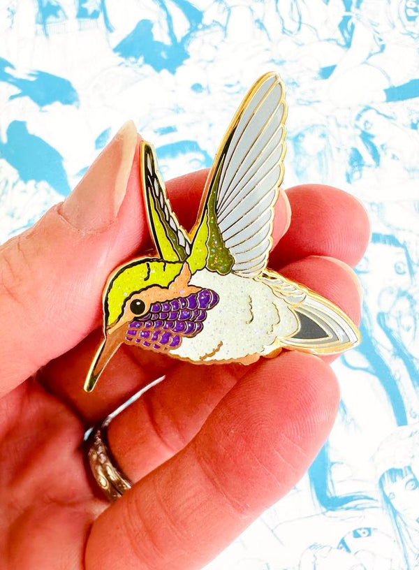 Charm Feeder Enamel Pin