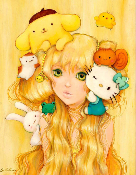 Pom - Pom Pom Kitty Pie, Camilla Sanrio artwork, Sanrio 50th anniversary