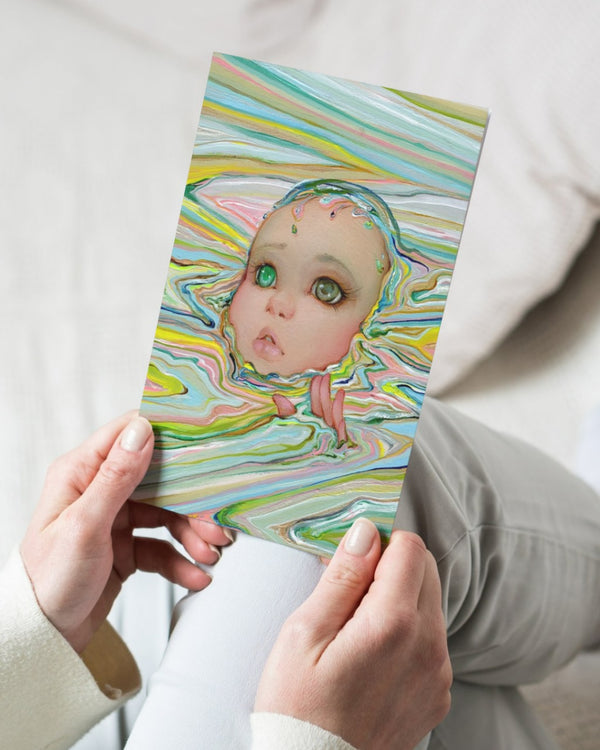 Inventario de postales y pegatinas para regalar