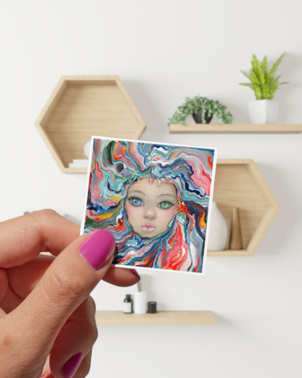Inventario de postales y pegatinas para regalar