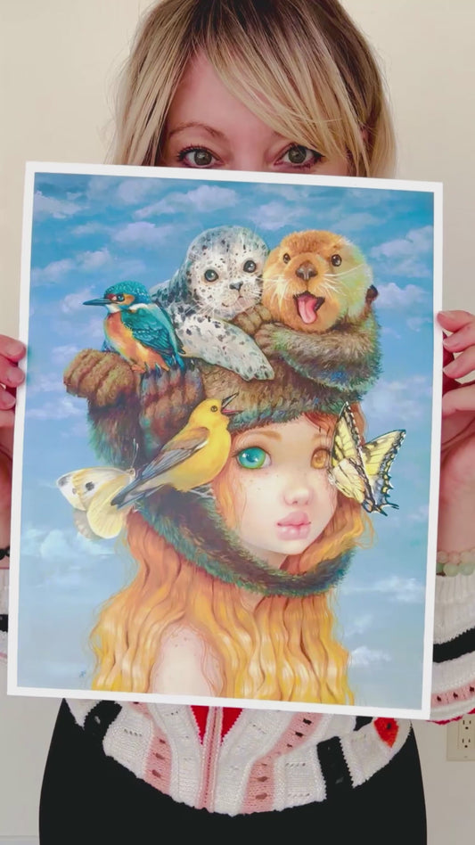 11 x 14 Dreambound Luna Pre-Cut Art Print