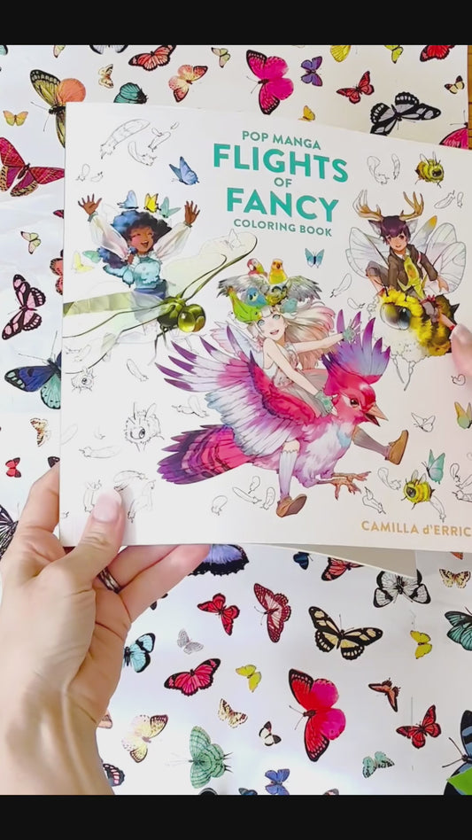 Pop Manga Flights of Fancy Coloring Book