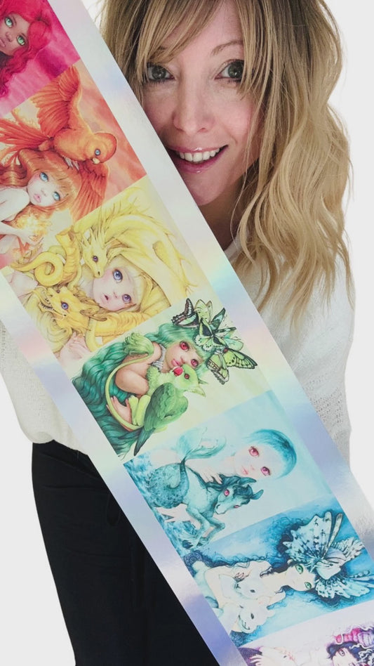 SET- Over the Rainbow Umbrella and Spectrum Sisters Ltd Edition Holofoil Print