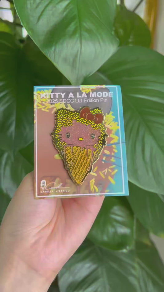 Choco Kitty a La Mode Enamel Pin