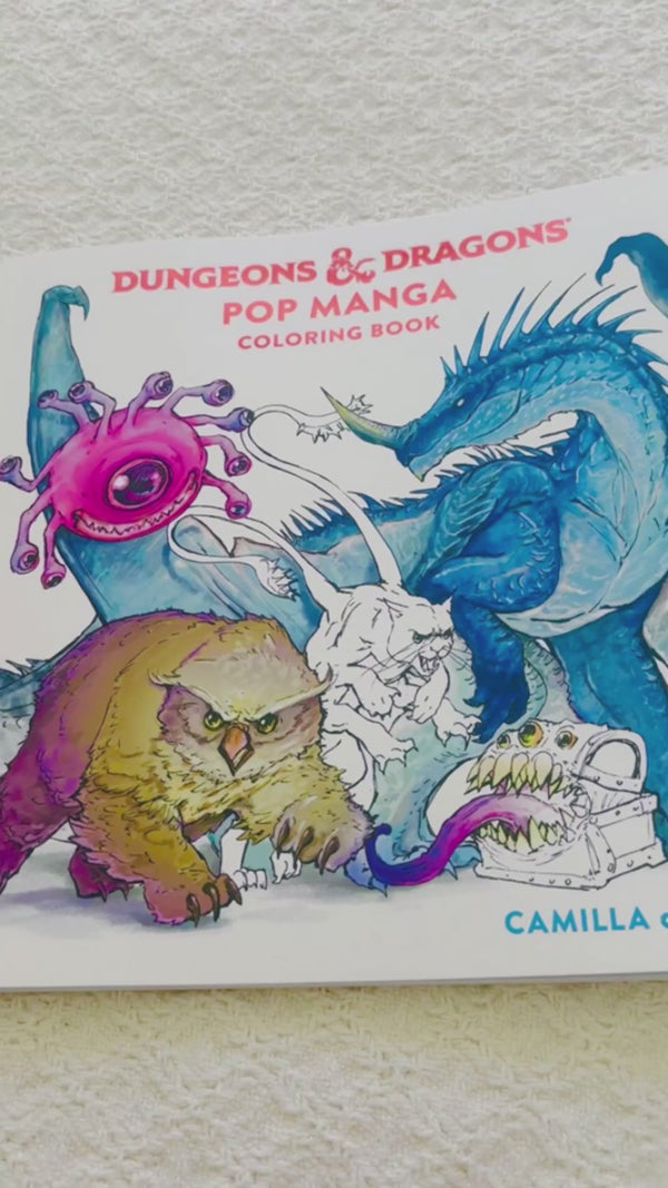Dungeons & Dragons Pop Manga Coloring Book