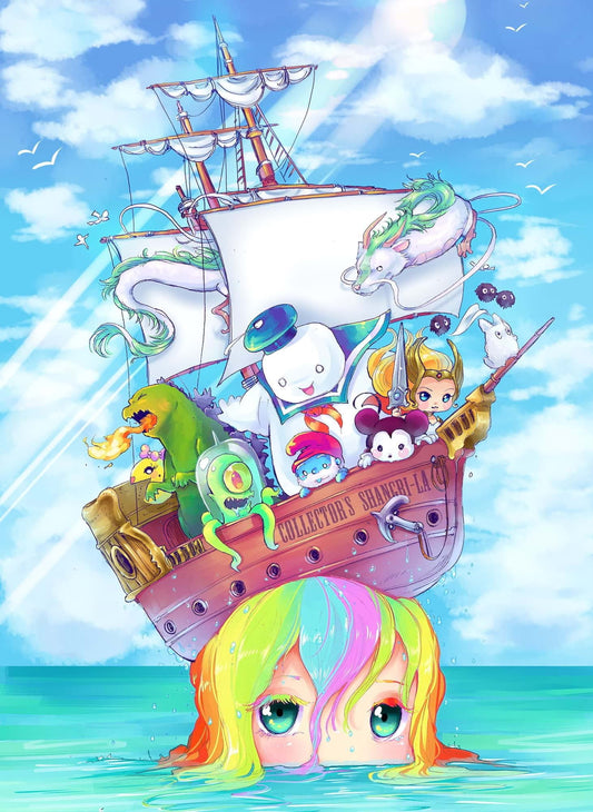 Shipwrecked - pop culture painting, pop culture art, unique painting