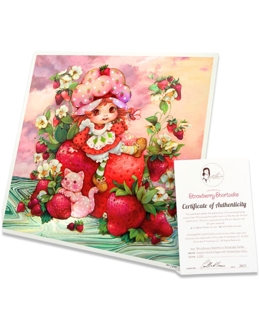Berrylicious - Strawberry Shortcake, holographic print, limited edition print
