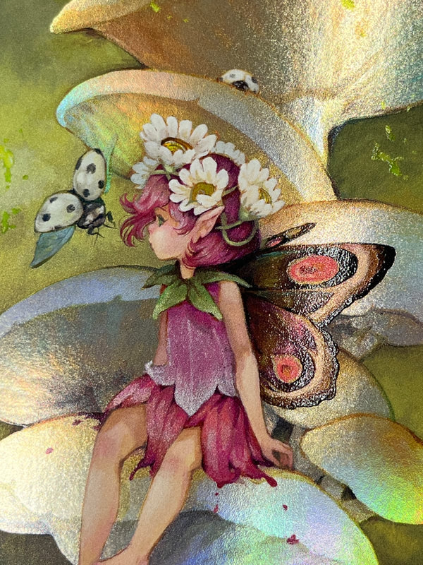 Whispering Glade - Limited Edition Holographic Fairy Print