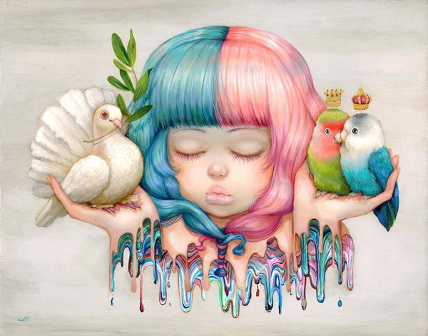 Lilian - Libra art, astrology art, zodiac painting