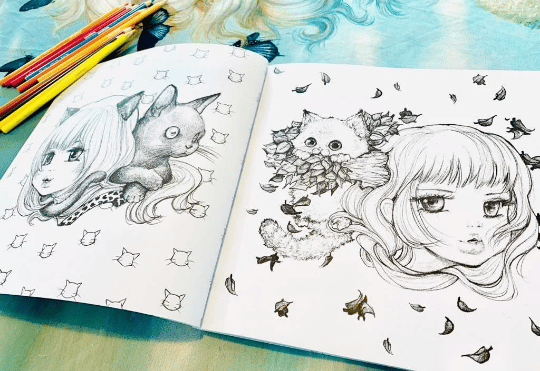 Pop Manga Cute and Creepy Coloring Book