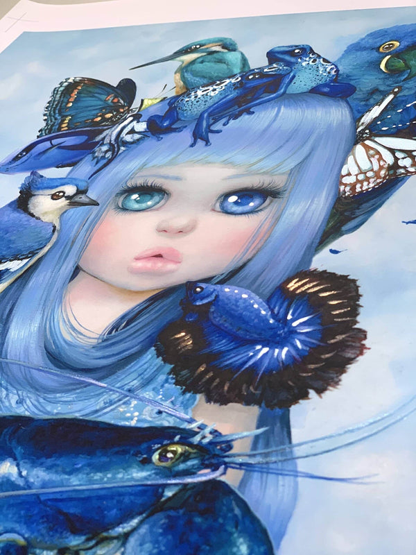 Hermana Cerúlea - Prueba de artista embellecida a mano