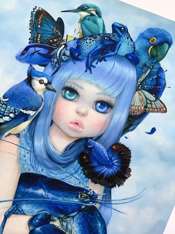 Hermana Cerúlea - Prueba de artista embellecida a mano