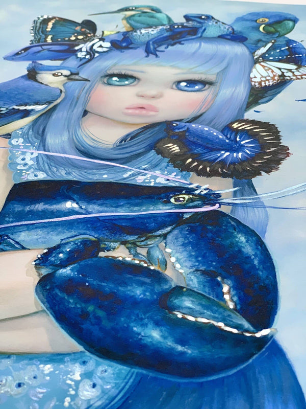 Hermana Cerúlea - Prueba de artista embellecida a mano