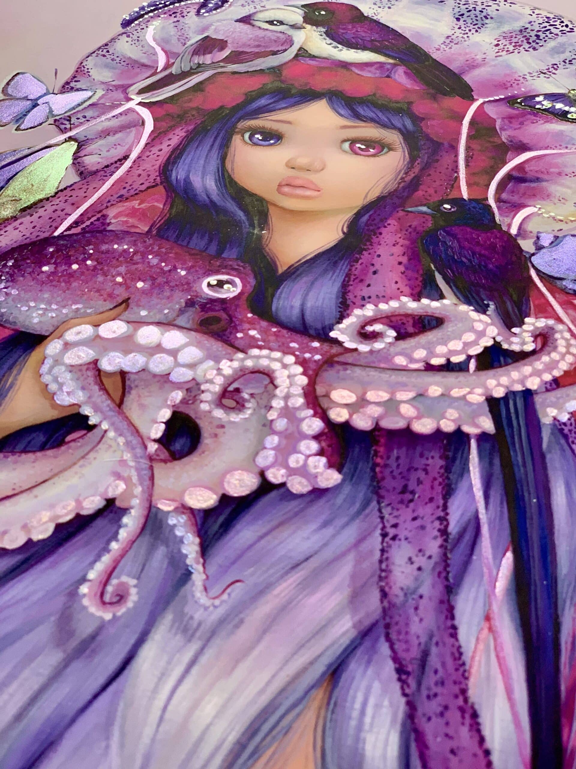Lady Purpura - Hand Embellished Artist Proofs